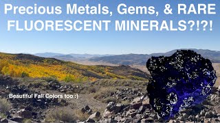 Rockhounding Precious Metals Gems amp Fluorescent Minerals at an Abandoned Northern Nevada Mine [upl. by Anifesoj]