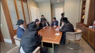 Hagaon Rav Shaul Alter shlitquota meeting with the Chabad Rabbonim of Chicago [upl. by Aulea]