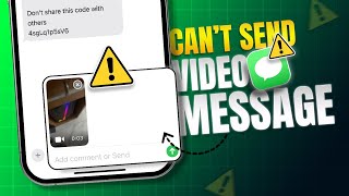 How to Fix Cant Send Video on Message on iPhone  Video Message Cannot Be Delivered on iPhone [upl. by Melva]