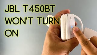 How To Fix JBL Bluetooth Headset T450BT That Won’t Turn On or Respond After Charging [upl. by Halimaj]