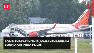 Bomb threat in Thiruvananthapuram bound Air India flight AI657 all passengers safely disembarked [upl. by Carlyle152]