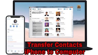 How to Transfer Contacts from iPhone to Computer  How to import icloud Contacts iPhone to laptop [upl. by Mosira925]