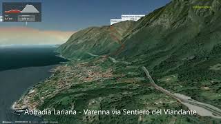 Abbadia Lariana  Varenna via Sentiero del Viandante ∆ hiking trails ∆ 3dtrailcomitaly [upl. by Whitehurst259]