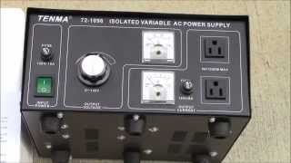 Tenma 721098 Isolated Variable AC Power Supply Unboxing [upl. by Keram155]