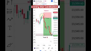 Evening Star Candlestick Pattern candlestick stockmarket shorts youtubeshorts motivation [upl. by Eniretak123]