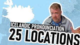 25 Locations in ICELAND  Pronounciation Guide [upl. by Irolam]