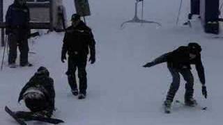 Funny falling off chair lift at Hidden Valley [upl. by Anitnauq]