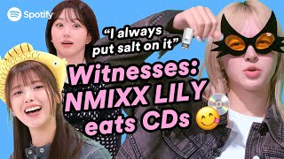 Does NMIXX LILY actually eat CDs 💿ㅣSpot ON Part 2 [upl. by Yltneb]