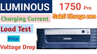 luminous inverter  luminous inverter 1750  load test video  voltage drop of luminous 1750 [upl. by Anayeek399]