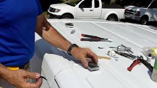 Installing a roof rack on the Ford Transit van [upl. by Landan]