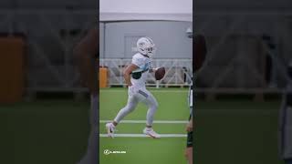 TEDDY BRIDGEWATER TO RIVER CRACRAFT AT MIAMI DOLPHINS TRAINING CAMP 2022 [upl. by Geralda]