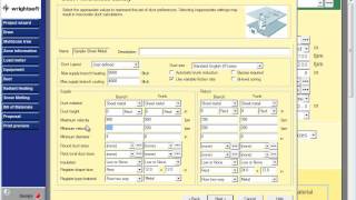 Wrightsoft Example Duct Design Step 3 Duct Preferences Library Setup and Selection [upl. by Eened]