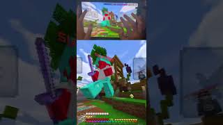 Minecraft Mobile player Handcam PvP Combos amp Clutches [upl. by Tirza]