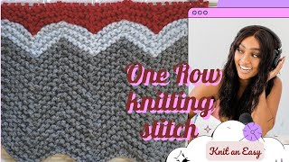 How to knit Zig Zag or Chevron Stitch Pattern [upl. by Renaud830]