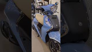 New 2024 Yamaha Fascino 125 Fi Hybrid DLX Drum  Cool Blue Metallic [upl. by Enillebyam]