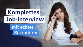 Das Vorstellungsgespräch BEISPIELDIALOG in voller Länge 🚀 I Traumjob [upl. by Chamkis760]