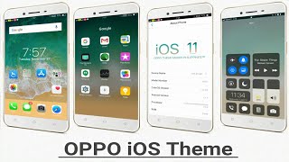 OPPO A37 ColorOS Theme iOS Update  Any OPPO  Any Realme [upl. by Anilok]