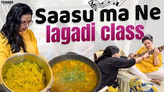 Saasu Ma ne lagadi Class  Easy OnePot LunchDinner amp Microwave Recipes Repotting plants sawan [upl. by Attoynek]