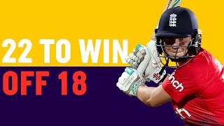 👀 Tense Finish  22 To Win off 18 Balls  End of Game IN FULL  England Women v Australia [upl. by Vidovic811]