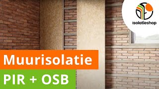 Zelf een buitenmuur isoleren van binnenuit  muur isolatie met PIROSB  De Isolatieshop [upl. by Okiron536]