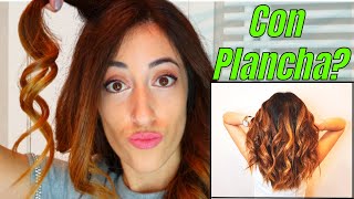 Como Hacer ➡️ ONDAS o RIZAR el pelo con PLANCHA Paso a Paso  MUY FACIL [upl. by Meri41]