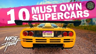 Top 10 Supercars YOU MUST OWN in NFS Heat  Best Supercars in NFS Heat [upl. by Nnaynaffit700]