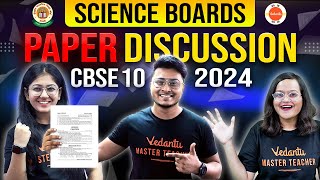 Class 10 Science Question Paper Discussion amp Analysis with Solutions 🔥 CBSE Board Exam 2024 ✅ [upl. by Ennaihs]