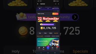 Zencoin Daily Combo Card 22 November  Zen coin Combo Today zencoin dailycombo airdrop mining [upl. by Slater]