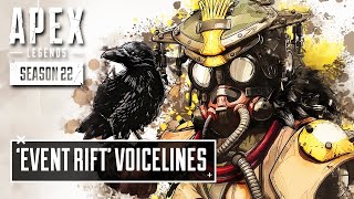 NEW Event Rift Interaction Voicelines in Apex Legends Season 22 [upl. by Ztnaj]