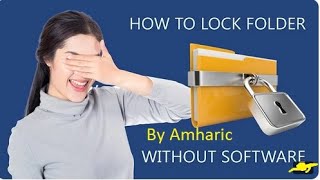 How to Password Protect  Lock Folders in Windows 10 without Software instalation update software [upl. by Dnomder]