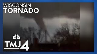 Tornado causes major damage and knocks out power for dozens [upl. by Burlie299]