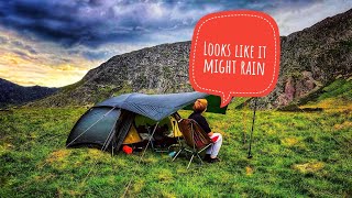 The best lightweight 2 person setup  Hilleberg Niak  Tarp 5  Llyn Eigiau Dam breach [upl. by Hortensia279]