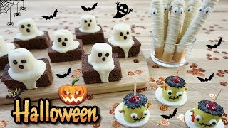 Dulces para HALLOWEEN  MUY FÁCIL  BROWNIE CHOCOLATE  El Rincón de Belén [upl. by Adigirb]