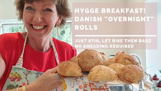 Easy Overnight Noknead Bread Rolls for a hygge Danish breakfast [upl. by Elleral]