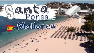 Santa Ponsa Beach Mallorca 2024 Drone Video Santa Ponsa Drone View [upl. by Webster]