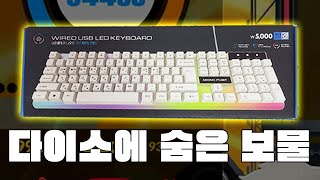 5000원짜리 다이소 키보드는 과연 성능이 어떨까  다이소 키보드 리뷰 [upl. by Vine]