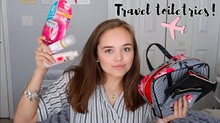 Whats in my travel toiletries bag  Emily Keeble [upl. by Eitak]