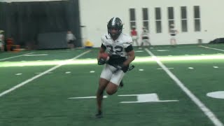 Purdue Football holds first spring practice [upl. by Enamrahs180]