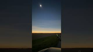 Epic 2024 Total Solar Eclipse TimeLapse Witness the Celestial Dance Over Wolf Lake Illinois [upl. by Tilla]