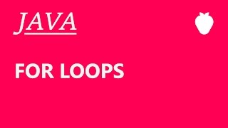 Java Tutorial For Beginners 10  For Loops [upl. by Trebo]