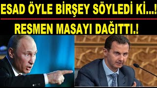 RESMEN MASAYI DAĞITTI ESAD ÖYLE BİR AÇIKLAMA YAPTI Kİ [upl. by Meer]