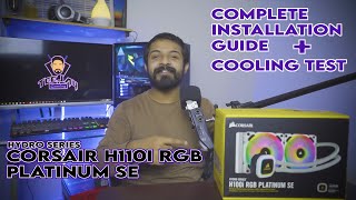 Corsair H100i Pro RGB Unboxing Installation and Cooling Tests  AMD AM4 Ryzen 5 3600x [upl. by Kissel]