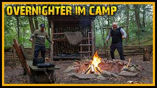 Hängebrücke eingestürzt  Das Camp verfällt  Reparaturen und 24H Overnighter im Camp  Bushcraft [upl. by Kovar723]