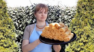 Сooking pancakes filled with cottage cheese a favourite dish of Ukrainians quotNalysnykyquot [upl. by Ahasuerus480]