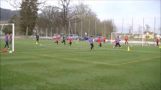 Fußballtraining Handlungsschnelligkeit und Umschaltverhalten [upl. by Ardnajela883]