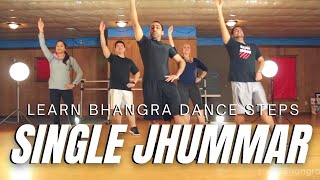 Learn Bhangra Dance Online Tutorial For Beginners  Single Jhummar Step By Step  Lesson 3 [upl. by Elvina919]