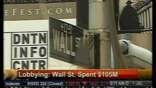 Wall St Cuts Lobbying Spending  WSJ  Bloomberg [upl. by Hedwig]