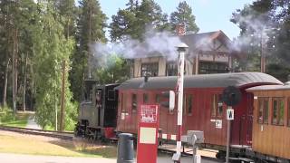 Steam Locomotive from Norwegian Railway Museum in action  Norway  Hamar [upl. by Borras]