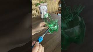 Beautiful design cut bottle plastic growing flowers so beautiful garden flowers plantingplan diy [upl. by Wichern]