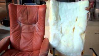 Horholyuk Somerset Stressless SemiAniline Recliner amp Ottoman Full Color Restoration [upl. by Jarv374]